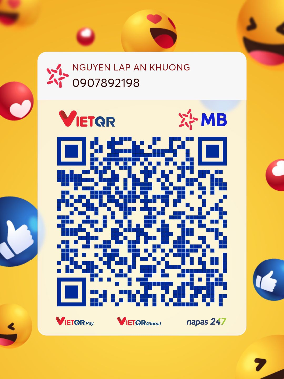 Mã QR ủng hộ AnyCloudy / Buy me a coffee QR
